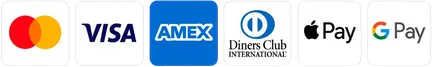 Visa, Mastercard, Amex, Discover and PayPal accepted